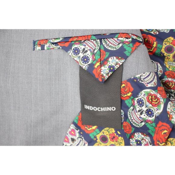 NWT indochino mens 38-40 Made to measure wool sport coat gray two button vented - Picture 9 of 13